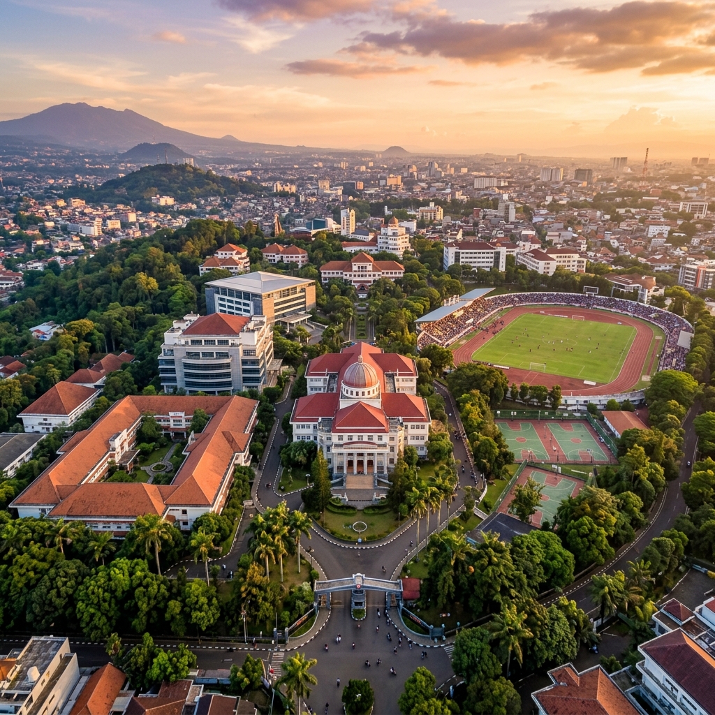 Kampus UPI dari Udara